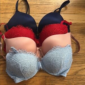 Victoria's Secret Lace Bras Satin 34D